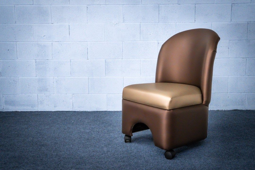 restaurant dining chair brown and beige