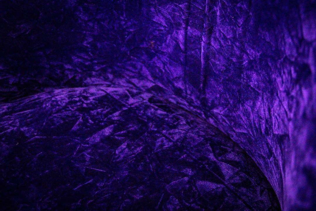 Purple velvet bar stool