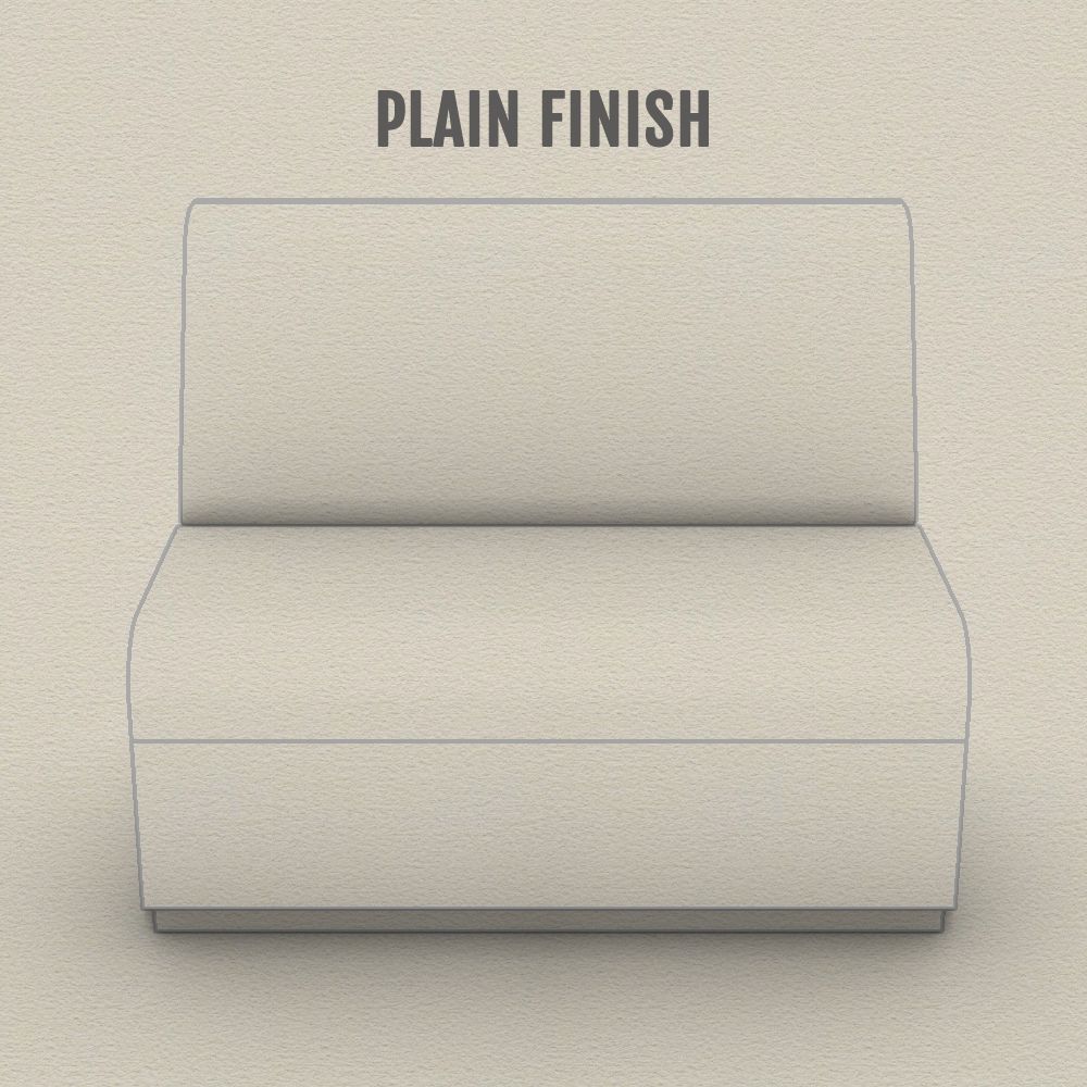 nightclub modular private couch option plain back