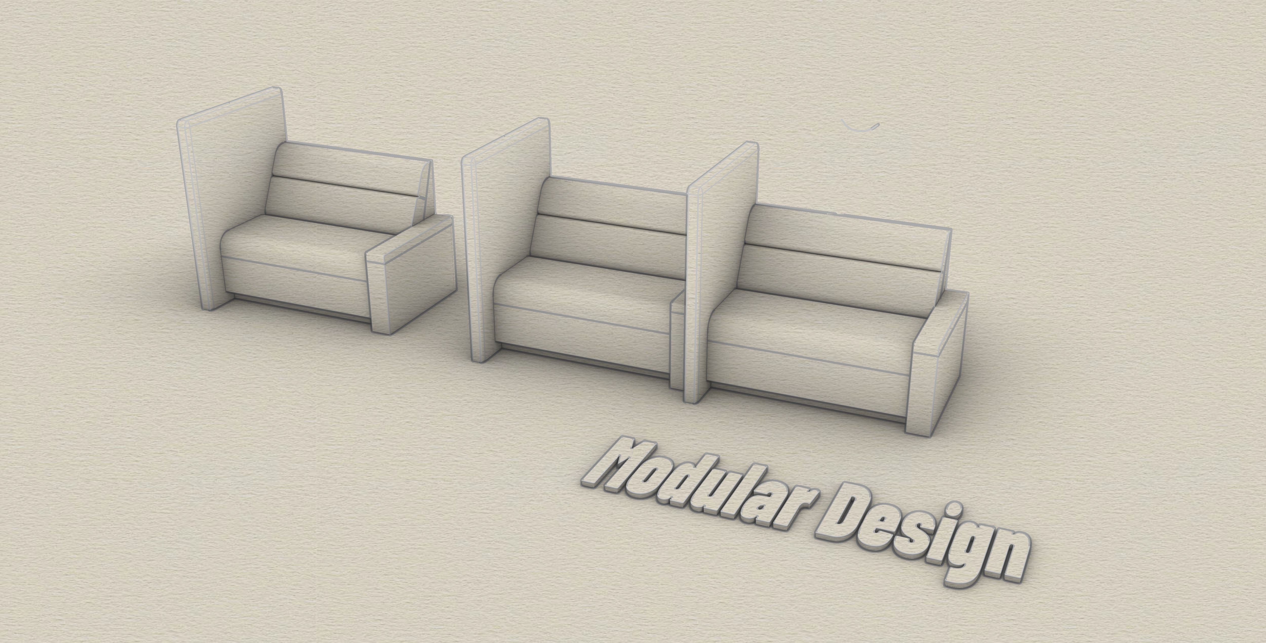 MODULAR Private Dance Booth 3d model